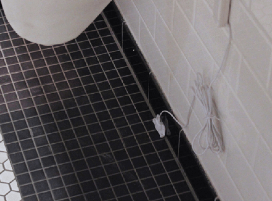 water sensor installed in a Florida bathroom