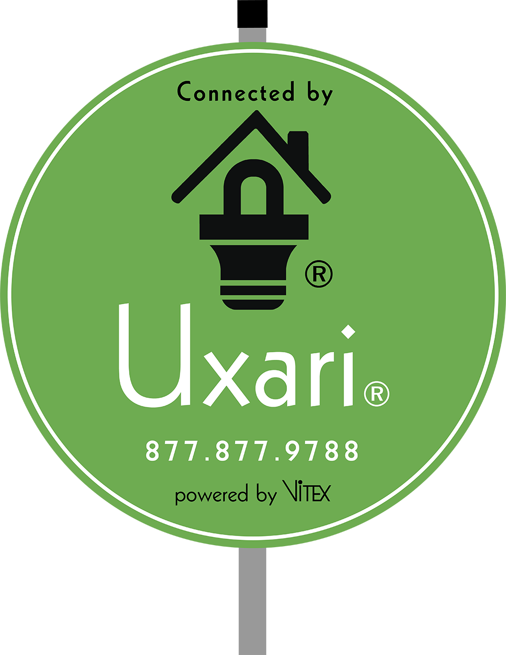 Uxari home automation yard sign